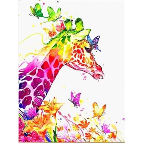 Colorful Giraffe Diamond Painting Embroidery DIY Cross Stitch Home Decor