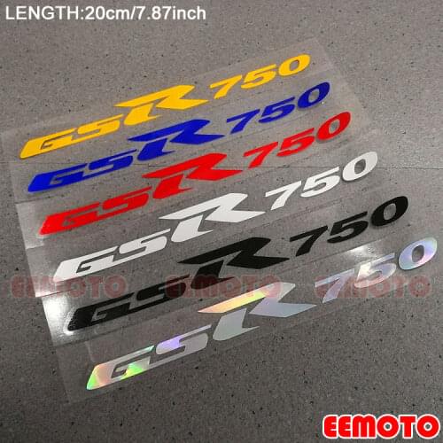 Motorcycle body Wheel Rims Fairing Helmet Tank Pad Label logo reflective Stickers Decals For SUZUKI GSR 750 GSR750