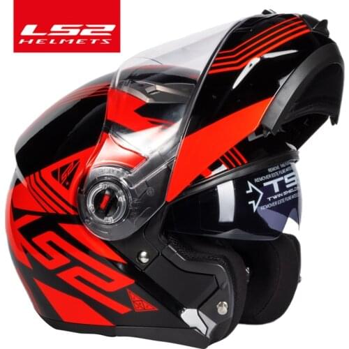 Capacete LS2 FF370 motorcycle helmet ls2 flip up dual visor helmets casco casque moto ECE approved