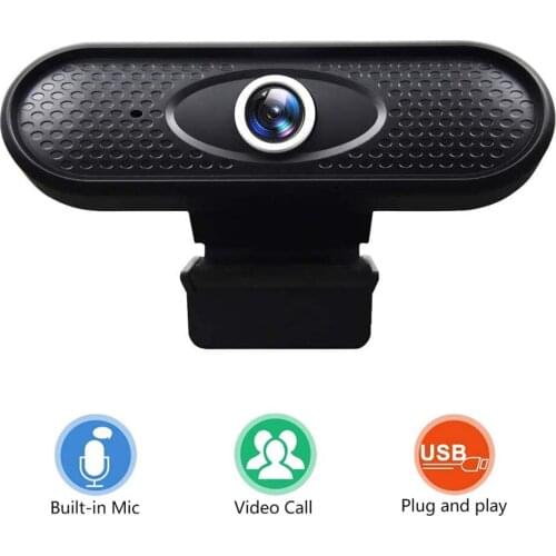 HD 720P Webcam Desktop PC Video Calling Webcam Camera With Microphone USB for Live Broadcast Video Conference Work