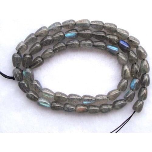Natural Labradorite Guttate Shape Loose Beads For Jewelry Making DIY Bracelet Necklace Earrings