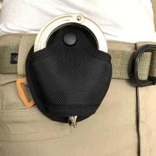 Nylon Tactical Handcuff Holder Bag case Multi-functional Universal Quick Pull Bag Waist Pockets Durable for Military Hunting