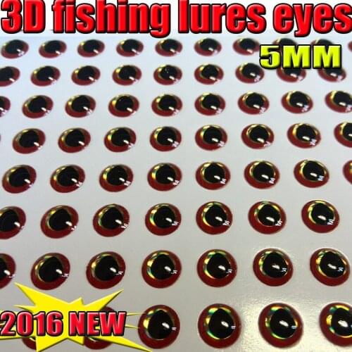 2016 new 3d more color gold line eyes fishing eyes size:5MM quantity:500pcs/lot