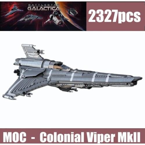 New Star Space Series Wars The Battlestar Galactica Colonial Viper MKII Technic Building Block MOC-9424 Bricks Toys Kid Gift