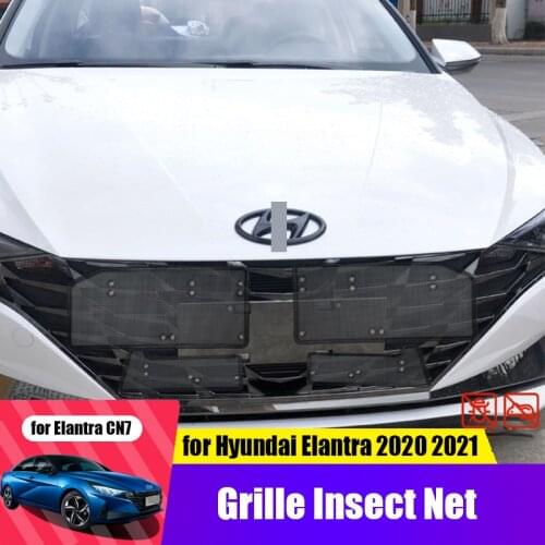 For Hyundai Elantra CN7 2021 car front grille water tank insect screen invisible protection Avante