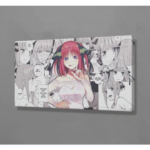 Canvas Poster Modern Nakano Nino Gotoubun No Hanayome Home Decor Print Anime Role Painting Wall Art Modular Picture Living Room