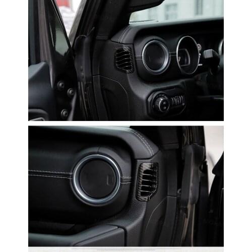 Fit For 2018 for Jeep Wrangler JL ABS Inner side Air Vent outlet Cover Trim 2pcs