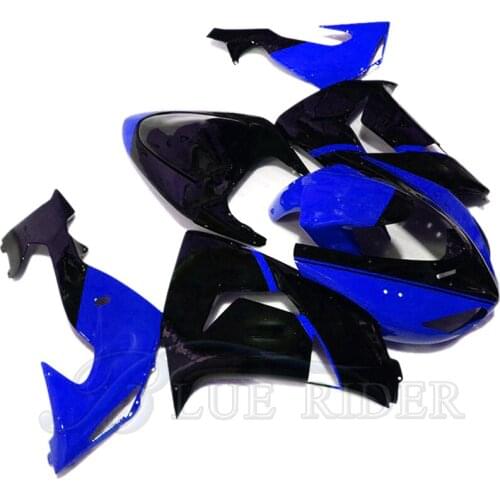 Motorcycle Full Fairing Kit BodyParts for Kawasaki Ninja ZX10R 06 07 Sport Fairings Set ZX-10R 2006 2007 Blue Black