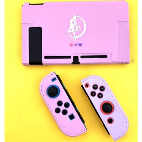 Pink Purple Hard Plastic Back Cover Shell Ultra Thin For Nintendos Nintend Switch NS Detachable PC Protector Case Dropshipping