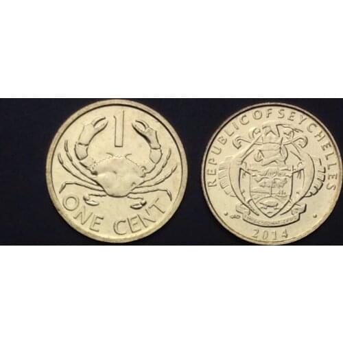 Seychelles 1 Cent 2014 New Original Coin Unc 100% Real Africa Issuing Coins