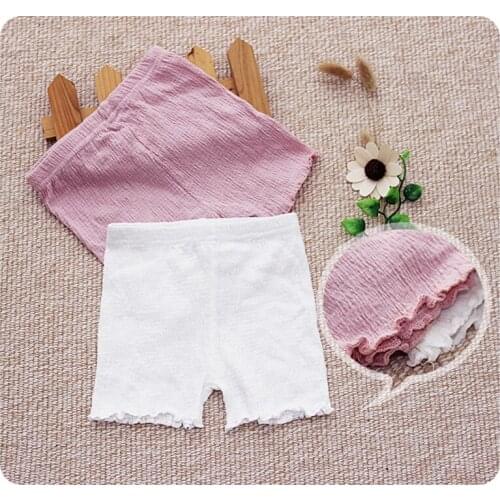 Baby Shorts 95%Cotton Baby Girl Shorts Childrens leggings Newborn baby summer clothes ruffle pants 0-6Month-12Months