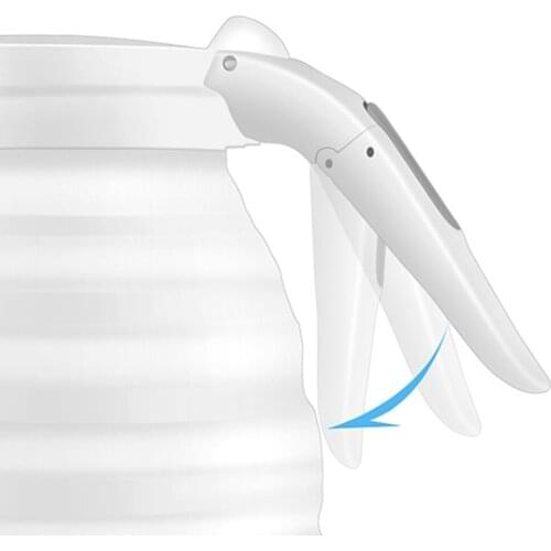 Foldable Electric Kettle Collapsible Silicone Travel Water Boiler 600ML EU