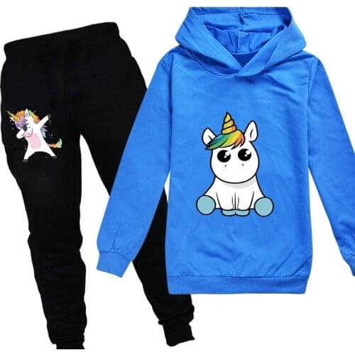 Unicorn Hoodies Kids Sweatshirts Fashion Kids Hooded T Shirt Baby Toddler Girls Coat Kids Clothes Boys Casual Tees Sportswear