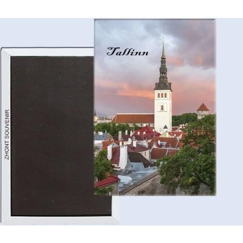 St Johns church, Tallinn, Estonia tourist souvenirs,magnetic fridge magnets, Creative refrigerator Travel souvenirs Gifts