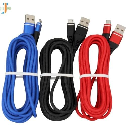 USB Cable New Fishing Yarn Data Cable for IPhone XR 8 Micro USB Type C Fast Charging Cable for Samsung S10 Huawei P20 200pcs/lot