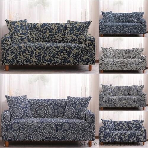 Bohemia Elastic Sofa Cover Universal Sofa Covers for Living Room Pets Corner Couch Cover Corner Sofa Cover 1/2/3/4 Seaters