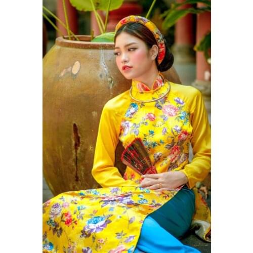 Aodai vietnam clothing cheongsam aodai vietnam dress vietnamese traditionally dress long sleeves cheongsam modern plus size