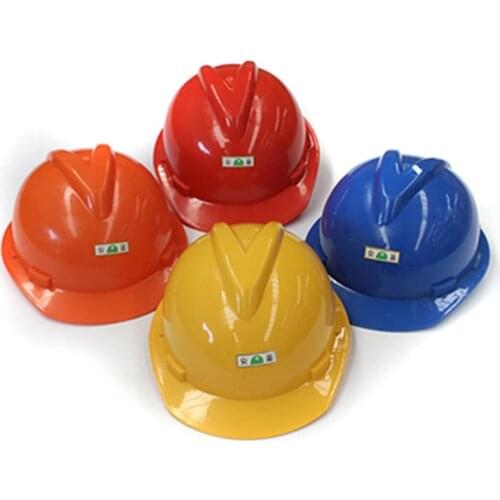Safety Helmet Construction Workers Safety Helmets Sunshade Custom HD PE ABS National Standard Breathable Multiple Color Sale