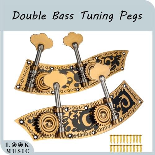 1/2 1/4 Engraved Upright Bass Dual Tuner Machine Bass Pegs