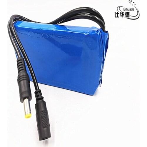 12V 4000mah lithium battery Rechargeable DC battery polymer batteria For monitor motor LED light outdoor spare Battery