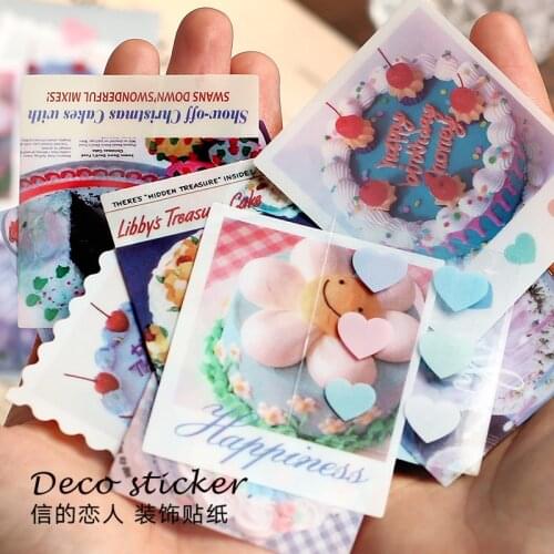 20sets/1lot kawaii Stationery Cartoon StickerSweet cake Diary Planner junk journal Decorative Scrapbooking DIY Craft Sticker