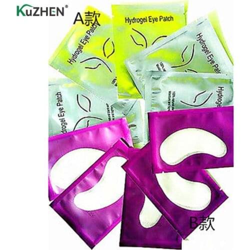 20PCS/10Pairs Lint Free Eye Gel Patch Under Eye Gel Pads Eyelash Extension Paper Patches Eye Tips Sticker Wraps Make Up Tool