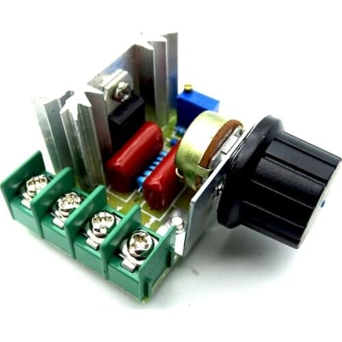 2000W ac 220V voltage regulator electronic brushless motor speed control thyristor dimmer temperature control switch