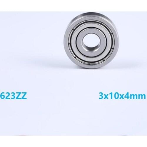 50/100pcs 623ZZ 623-ZZ 623 ZZ Z 3*10*4mm Double metal cover Deep Groove Ball bearing Miniature Ball Bearings 3x10x4mm 623Z