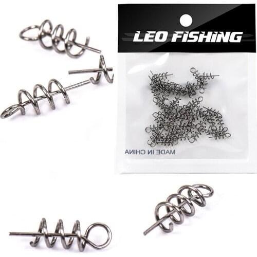 50-100 Pcs / Bag Pesca Fising Lure 14mm Fishing Pin Spiral Fishing Bait Steel Fishing Tackle Fishing Accessories A115