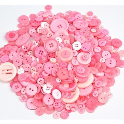 50pcs ins Hot Mix Flatback Dyed Round Buttons Resin kids Sewing Painting DIY Handmade Scrapbooking Home Decoration Handicrafts