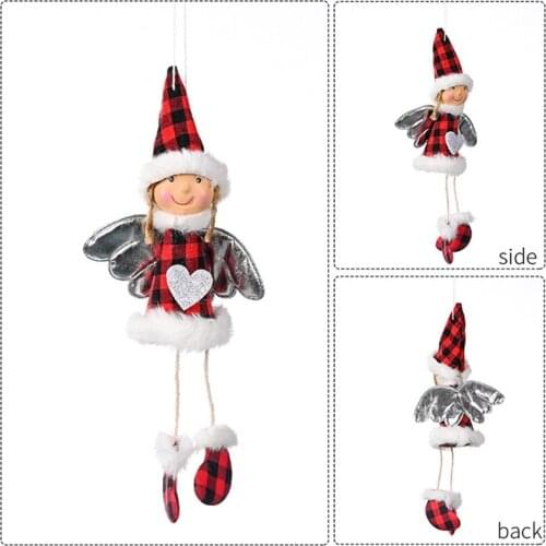 68UE Christmas Tree Decoration Angel Doll Ornaments for Bedroom Fireplace Wall Decor
