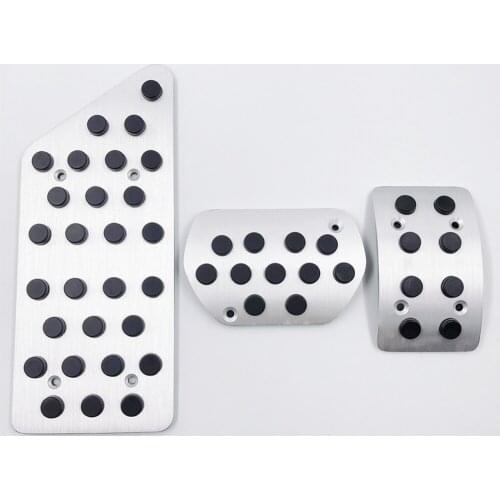 Aluminium Refit Accessory for Peugeot 3008 AT/MT Accelerator Brake Foot Rest Pedal Pad Car Styling Decoration Sticker Mat