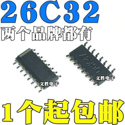 AM26C32IDR DS26C32ATM ATMX AM DS 26C32 I CDR 26C32C SOP16 Power drive IC, four-way differential line receiver chip