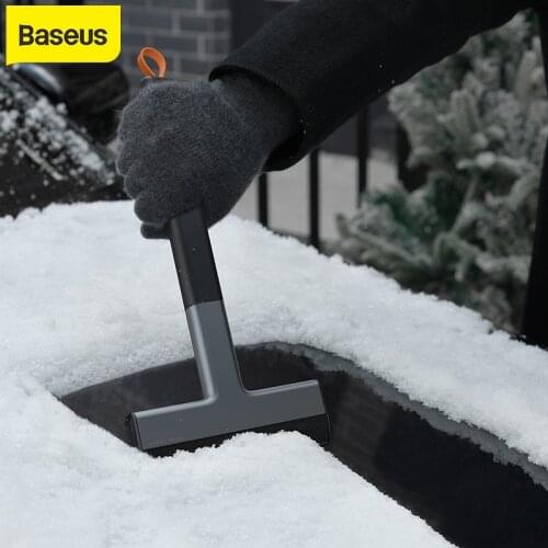 Baseus Car Ice Scraper Quick Clean Snow Removal Car Windshield Window Snow Cleaning Scraping Tool Auto Ice Breaker Snow Shovel