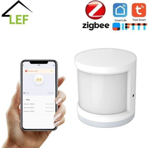 Super Mini Tuya ZigBee PIR Motion Sensor Wireless Passive Infrared Detector Smart Home Security Burglar Alarm Sensor APP Control