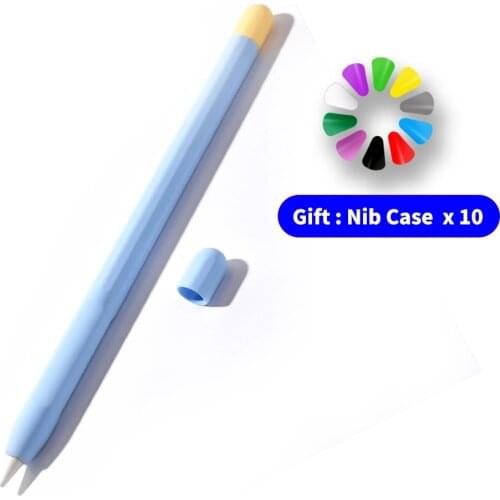 For Apple Pencil 2 Case Pencil 1st 2nd Case Tablet Touch Stylus Pen Protective Cover Pouch Portable Soft Silicone Case Nib cover