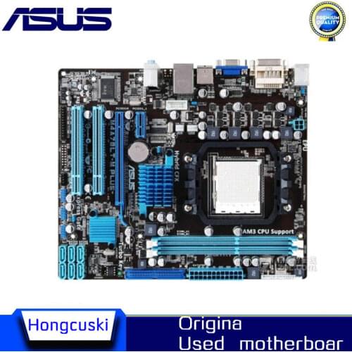 For Asus M4A78LT-M PLUS Desktop Motherboard 760G 760L Socket Socket AM3 DDR3 UEFI BIOS Original Used Mainboard