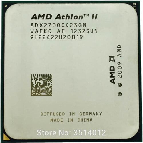 AMD Athlon II X2 270 3.4 GHz Dual-Core CPU Processor ADX270OCK23GM Socket AM3