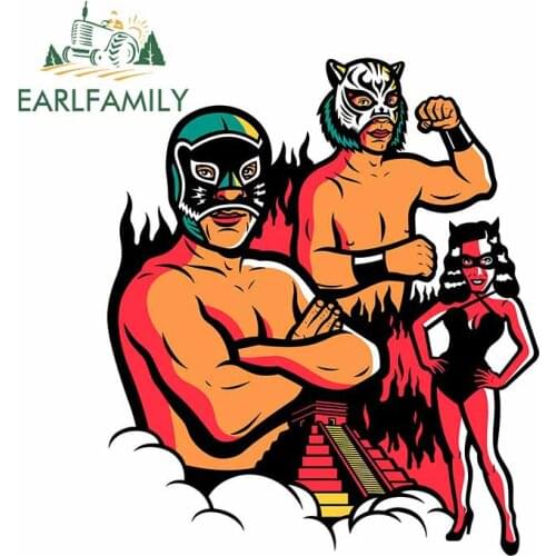 EARLFAMILY 13cm x 11.1cm for MASKED WARRIORS Decal Cartoon Refrigerator Windshield Car Stickers Motorcycle Creative Decoration