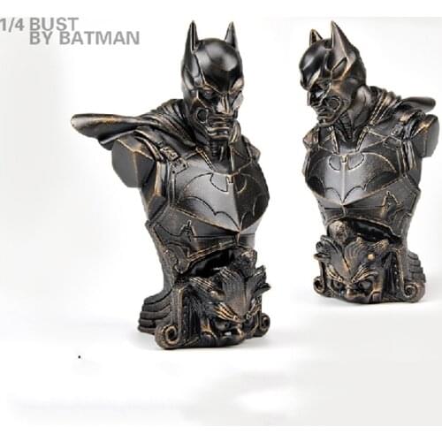 TOYS-BOX 1/4 scale XM Super hero Bruce style Black bat bust bronze Model Toys for Family Kids Collection works Gift