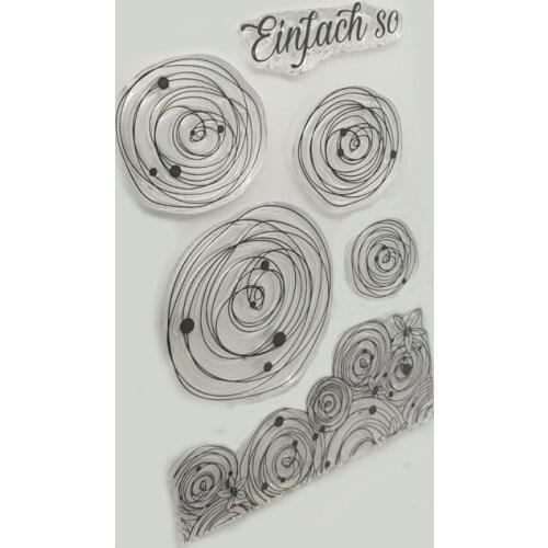 Circle / Background Transparent Clear Silicone Stamp/Seal for DIY scrapbooking/photo album Decorative clear stamp A1010