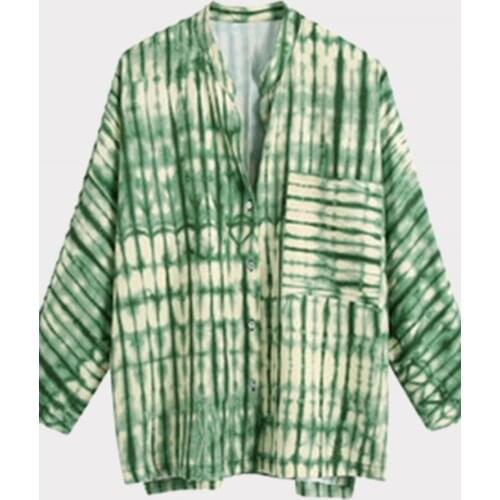 LLYGE Stand-up Collar Blouses