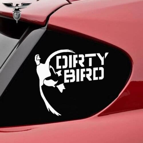 EmpireYing 3 Sizes 8 Colors Dirty Bird Waterbirds Duck Hunting Funny Car Sticker Bumper Door Wall SUV Cover Vinyl Decal Gifts