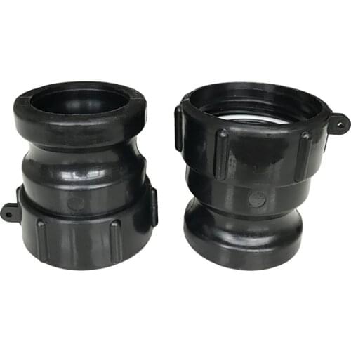 PP Camlock coupling A thread 2" S60X6 IBC adapter,one pair(2 pieces)