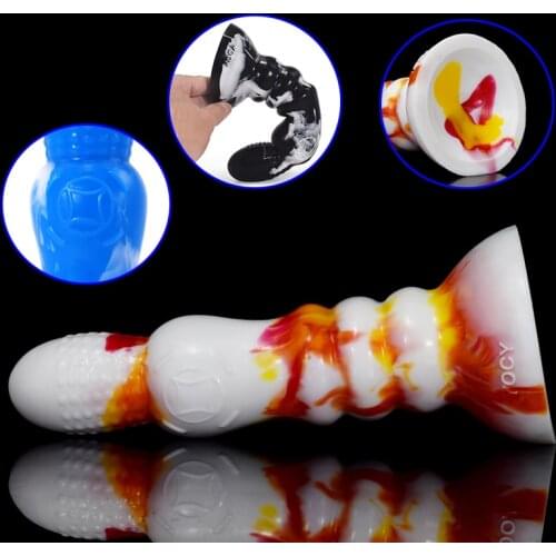 Sex Shop Anal Beads Plug Big Round Head Butt Sex Toys Soft Silicone Anus Massage G Spot Dildo Suction for Lesbian Female Male