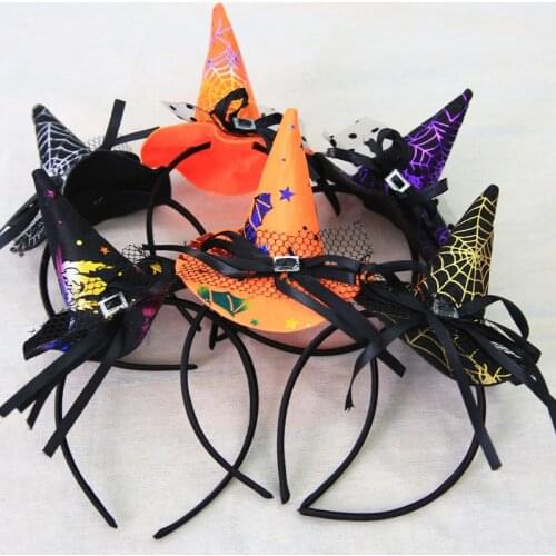 NEW 1pcs Halloween Pumpkin Sorceress Hat Witch Hat Fancy Dress Party Costume Cap Party Decor for Kids Caps Adults Kids Cosplay