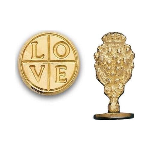 Wax Seal Love Cross - Brass Handle Stamp