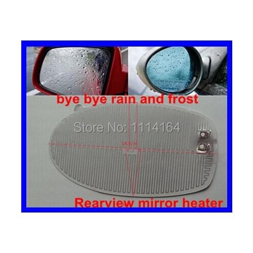 2 pcs/ lot14.5*8cm heated mirrors eletrical mirror heater autosidemirror coverswarm side mirrorelectric Automobile motorcycle