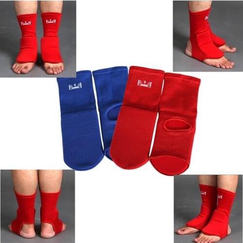 2017 hotsale Boxing instep guard for adult child Professional MMA ankle support TKD muay thai sport socks foot protector pads