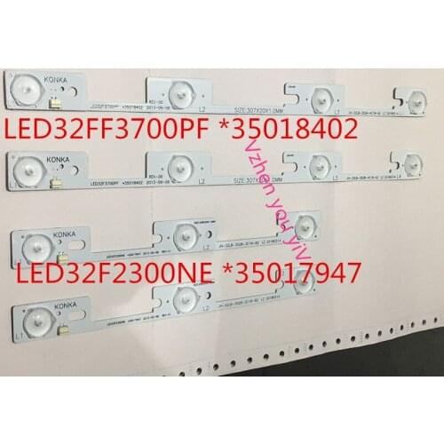 4pcs/lot for Konka LED32F3700PF/LED32F2300NE light bar, *35018402, *35017947 4in1